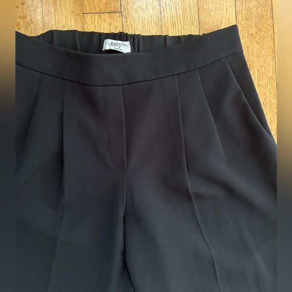 Babaton Black Cropped Straight Leg Pant Size 4 - Picture 2 of 3